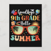 Teacher Students Goodbye 9th Grade Hallo Sommer Postkarte (Vorderseite)