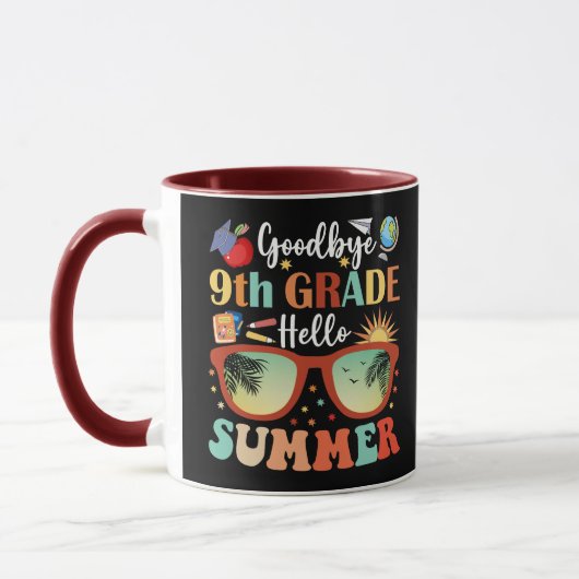 Teacher Students Goodbye 9th Grade Hallo Sommer Tasse (Links)