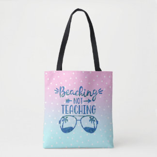 Teacher Summer Pastel Blue Pink Ombre Tasche