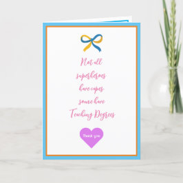 Teacher Super Hero Danke Karte