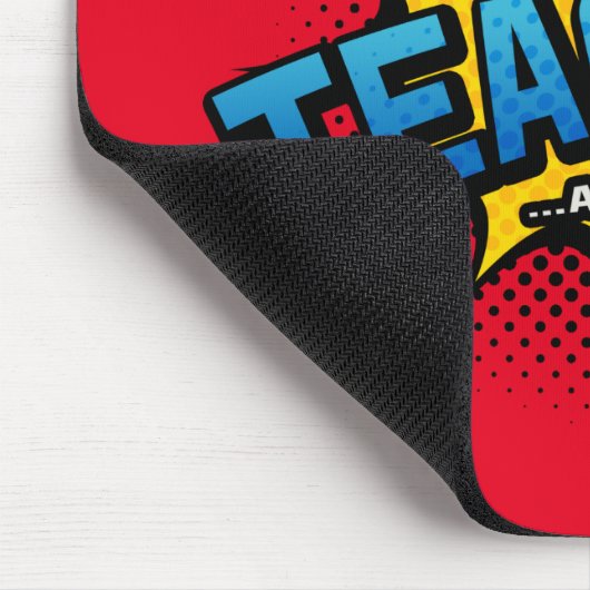 Teacher & Superhero - Geschenk der Schule Mousepad (Ecke)