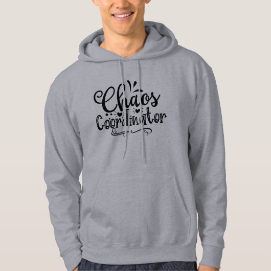 Teacher Superheroes Mens Chaos Coordinator hoodie (Vorderseite)