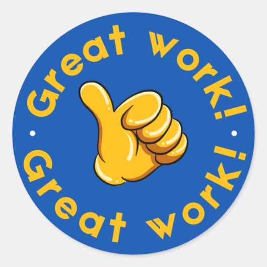 Teacher Supplies for Classiroom/great work sticker (Vorderseite)