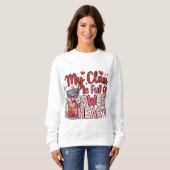 Teacher Sweet Heart Valentine's Sweatshirt (Vorne ganz)