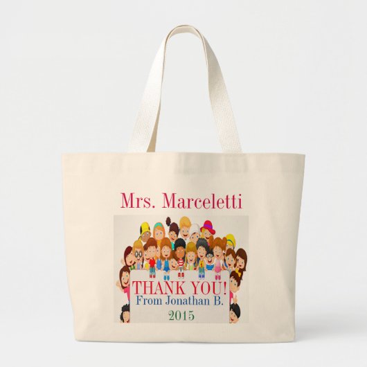 Teacher/Taycare Tote Bag Jumbo Stoffbeutel (Vorne)