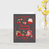 Teacher Teach Loves Insre Strawberry Teaching Is M Karte (Gelbe Blume)