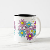 Teacher, teacher life zweifarbige tasse (VorderseiteRechts)