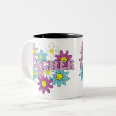 Teacher, teacher life zweifarbige tasse (Vorderseite Links)