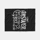 Teacher Test Day Gift Testing Quote State Exam Lad Fleecedecke (Vorderseite (Horizontal))