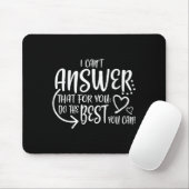 Teacher Test Day Gift Testing Quote State Exam Lad Mousepad (Mit Mouse)