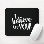 Teacher Test Day I Believe In You Testing Exam Pro Mousepad (Mit Mouse)