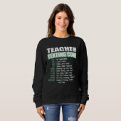 Teacher Texting Code Sweatshirt (Vorne ganz)