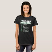 Teacher Texting Code T-Shirt (Vorne ganz)