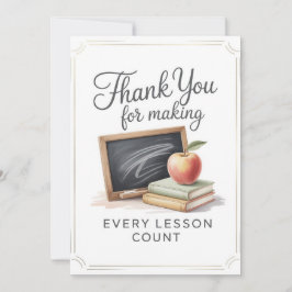 Teacher Thank You Card Dankeskarte