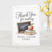 Teacher Thank You Card Karte (Gelbe Blume)