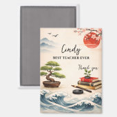 Teacher Thank You Gift | End of School Year Magnet (Vorderseite/Rückseite)