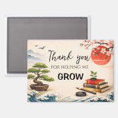 Teacher Thank You Gift | End of School Year Magnet (Vorderseite/Rückseite)