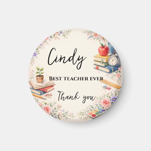 Teacher Thank You Gift | End of School Year Magnet (Vorne)