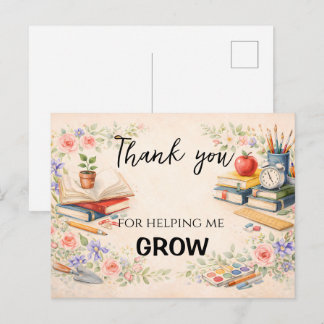 Teacher Thank You Gift | End of School Year Postkarte