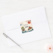 Teacher Thank You Gift | End of School Year Quadratischer Aufkleber (Umschlag)