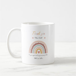 Teacher thank you Rainbow Mug Kaffeetasse