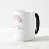 Teacher Thank You Rainbow Not All Heroes mug Verwandlungstasse (VorderseiteRechts)