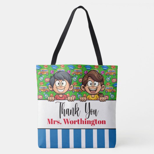 TEACHER Thank You With Names on BACK! Tasche (Vorderseite)