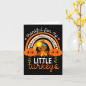 Teacher Thanksgiving Shirt Thankful For My Little Karte (Gelbe Blume)