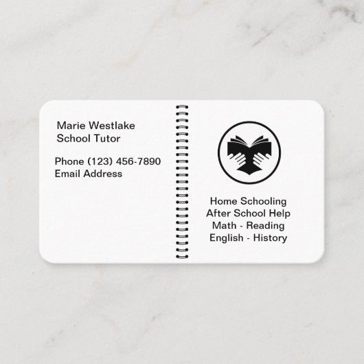 Teacher Theme Business Cards für Schullehrer Visitenkarte (Vorderseite)