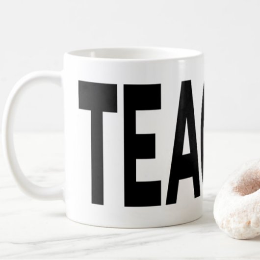 TEACHER Typography Educator Appreciation Gift Kaffeetasse