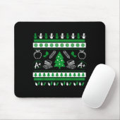 Teacher Ugly Christmas Sweater Instructor Elementa Mousepad (Mit Mouse)