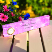 Teacher Unternehmergeschenk Lila Sparkle Namensplakette