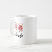 Teacher Valentine Coquette Bow Teacher Valentines  Kaffeetasse (Vorderseite Links)