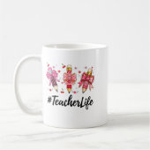 Teacher Valentine Coquette Bow Teacher Valentines  Kaffeetasse (Links)