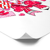 Teacher Valentine Loved Teacher Valentine's Day Co Poster (Ecke)