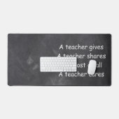 Teacher verleiht Shares Cares-Klassendekoration Schreibtischunterlage (Tastatur & Maus)