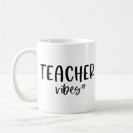 Teacher Vibes Coffee Cup, Niedliches Geschenk für Kaffeetasse