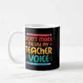 Teacher Voice Teacherlife Primary School Teacher Kaffeetasse (Links)
