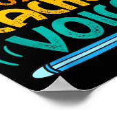 Teacher Voice Teacherlife Primary School Teacher  Poster (Ecke)