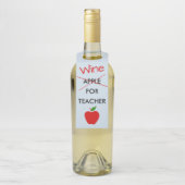 Teacher Wine Bottle Hanger Geschenk Etikett Flaschenanhänger (Auf Flasche)