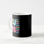 Teacher You Are Smart Brave Strong Kind Loved Moti Kaffeetasse (Vorderseite Links)