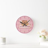 Teachers Are Angels Wall Clock. Runde Wanduhr (Zuhause)