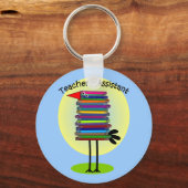 Teacher's Assistant "Book Bird" Design Schlüsselanhänger (Vorderseite)