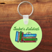 Teacher's Assistant Gifts "Stack of Books" Schlüsselanhänger (Vorderseite)