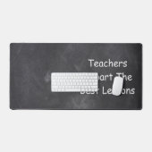 Teachers Best Lessons Chalkboard Class Decoration Schreibtischunterlage (Tastatur & Maus)