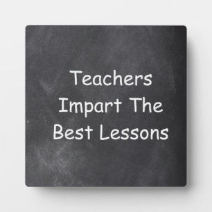 Teachers Best Lessons Chalkboard Design Geschenk I Fotoplatte