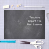 Teachers Best Lessons Chalkboard Design Geschenk I Seidenpapier (Handwerk)