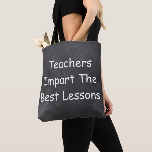 Teachers Best Lessons Chalkboard Design Geschenk I Tasche (Von Nahem)