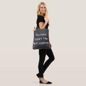 Teachers Best Lessons Chalkboard Design Geschenk I Tasche (Am Model)