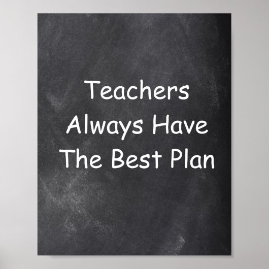 Teachers Best Plan Chalkboard Klasse Dekoration (Vorne)